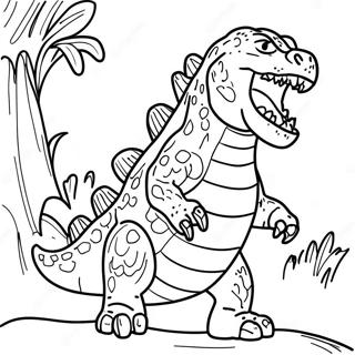 Godzilla Ryczacy Kolorowanka 109469-46244