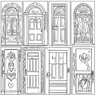 Kolorowa Kolorowanka Szukaj Drzwi 109955-46620