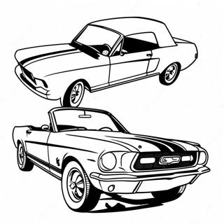 Zabytkowy Mustang Kabriolet Kolorowanka 110188 46802