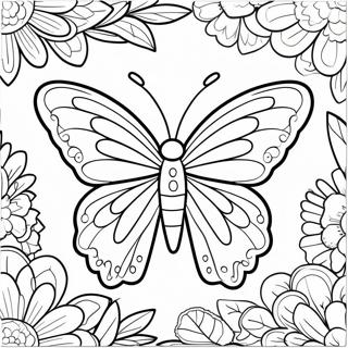 Wspanialy Motyl Z Rozpostartymi Skrzydlami Kolorowanka 1102 2607