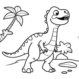 Zabawna Kolorowanka Z Dinozaurem 110526 47069