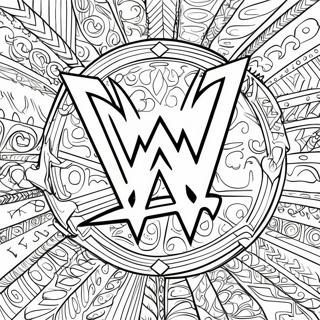 Kolorowanka Logo Wwe 111140 47566