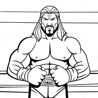 Kolorowanka Triple H Na Ringu 111142 47573