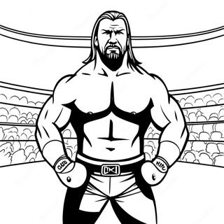 Kolorowanka Triple H Na Ringu 111142 47574