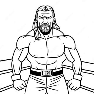 Kolorowanka Triple H Na Ringu 111142 47575