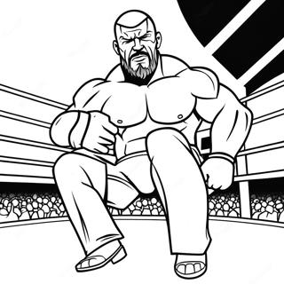 Kolorowanka Triple H Na Ringu 111142 47576