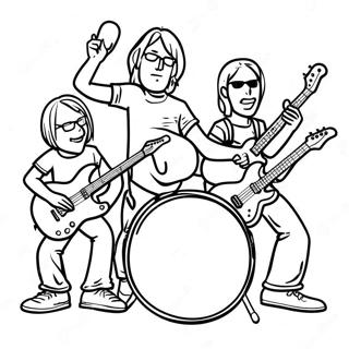 Kolorowanka Z Zespolem Rockowym 111578 47905