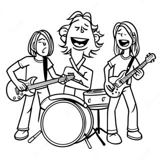 Kolorowanka Z Zespolem Rockowym 111578 47906
