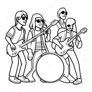 Kolorowanka Z Zespolem Rockowym 111578 47907