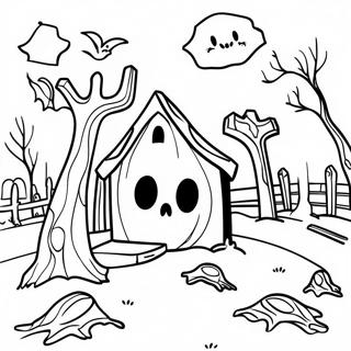 Kolorowanka Z Nawiedzonym Cmentarzem 111885 48146