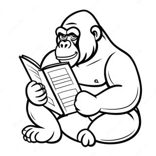 Kolorowanka Z Ivanem Gorylem Czytajacym 111988-48229