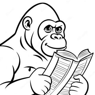 Kolorowanka Z Ivanem Gorylem Czytajacym 111988-48232