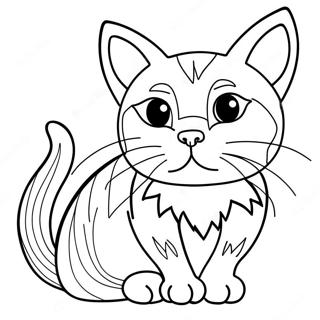 Kolorowanka Zirytowany Kot 112421-48568