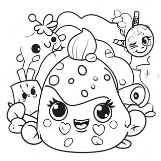 Zabawne Shopkins Z Akcesoriami Kolorowanka 11258-2369