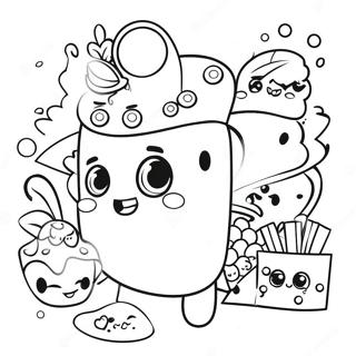 Zabawne Shopkins Z Akcesoriami Kolorowanka 11258-2370