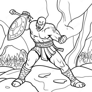 Kolorowanka Z Epicka Bitwa Boga Wojny 112781 48850