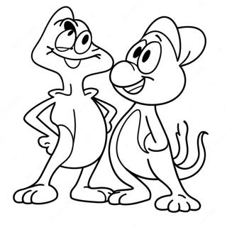 Kolorowanka Z Renem I Stimpy 112830-48999