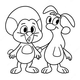 Kolorowanka Z Renem I Stimpy 112830-49000