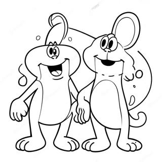 Zabawna Kolorowanka Z Renem I Stimpy 112831-48881