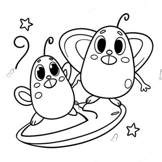 Kolorowanka Z Renem I Stimpy W Kosmosie 112833-48891