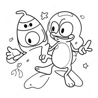 Kolorowanka Z Renem I Stimpy W Kosmosie 112833-49011