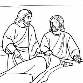 Kolorowanka Jezus I Sparalizowany Mezczyzna 114222-50090