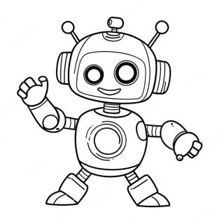 Zabawny Robot Tanczacy Kolorowanka 11429-1455