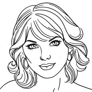 Taylor Swift Czerwony Kolorowanki