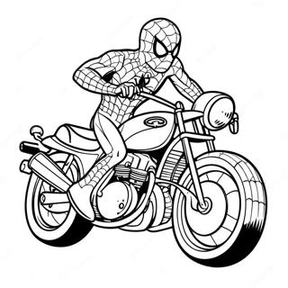 Kolorowanka Z Motocyklem Spidermana 114373-50198