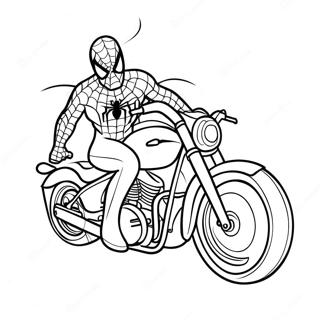 Kolorowanka Z Motocyklem Spidermana 114373-50199