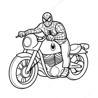 Kolorowanka Z Motocyklem Spidermana 114373-50200