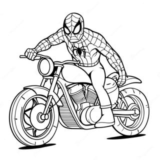 Kolorowanka Spidermana Na Fajnym Motocyklu 114375-50208