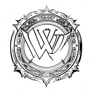 Dynamiczna Kolorowanka Z Logo Wwe 114607 50386