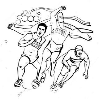 Kolorowanka Olimpijskich Sportowcow W Akcji 115407-51001