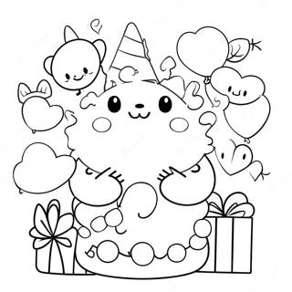 Urocze Prezenty Urodzinowe Strona Do Kolorowania 115590-51154