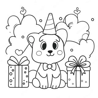 Urocze Prezenty Urodzinowe Strona Do Kolorowania 115590-51156