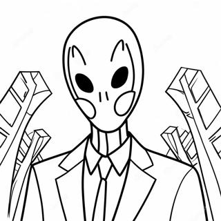 Slenderman Kolorowanki