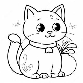 Kolorowanka Z Przygodowym Kotem Dla Dzieci 115846-51347