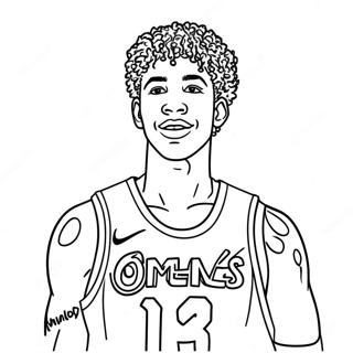 Lamelo Ball Kolorowanki