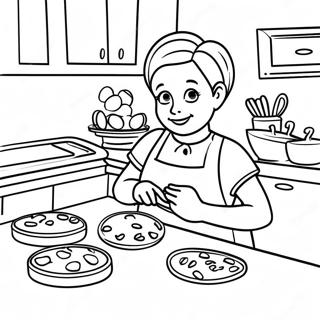 Kolorowanka Nany Piekacej Ciasteczka 115948 51428