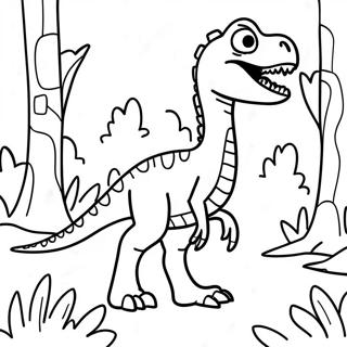 Straszny Welociraptor W Lesie Kolorowanka 116181-51608