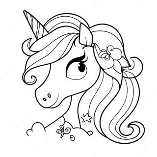 Kolorowanka Z Blyszczacym Jednorozcem Na Urodziny 116310-51703