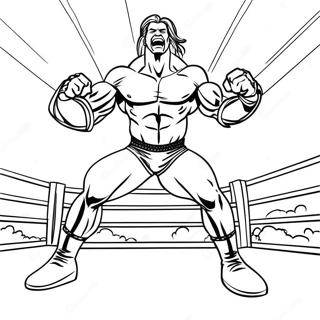 Kolorowanka Z Dynamiczna Scena Akcji Wwe 116338-51729