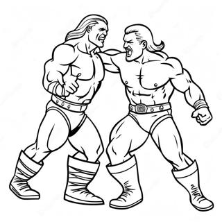 Kolorowanka Z Dynamiczna Scena Akcji Wwe 116338-51730