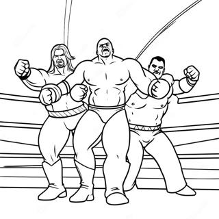 Kolorowanka Z Dynamiczna Scena Akcji Wwe 116338-51731