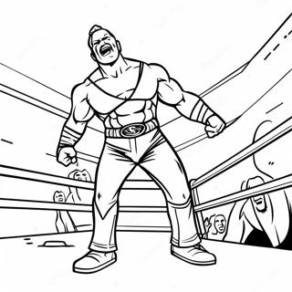 Kolorowanka Z Dynamiczna Scena Akcji Wwe 116338-51732