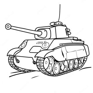 Kolorowanka Vintage Czolgu Z Ii Wojny Swiatowej 116415-51787