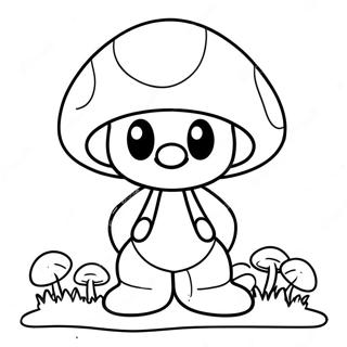 Kolorowanka Z Grzybem Mario 116490-51839
