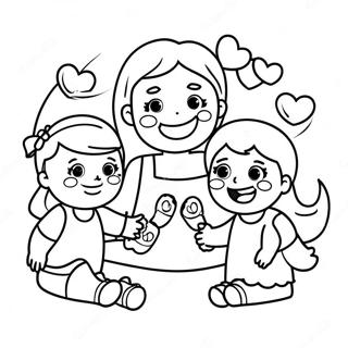 Szczesliwa Mama I Dzieci Kolorowanka 116518-52034