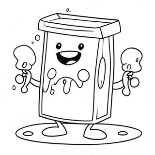 Kolorowanka Zabawne Postacie Sticky Lankybox Kolorowanki